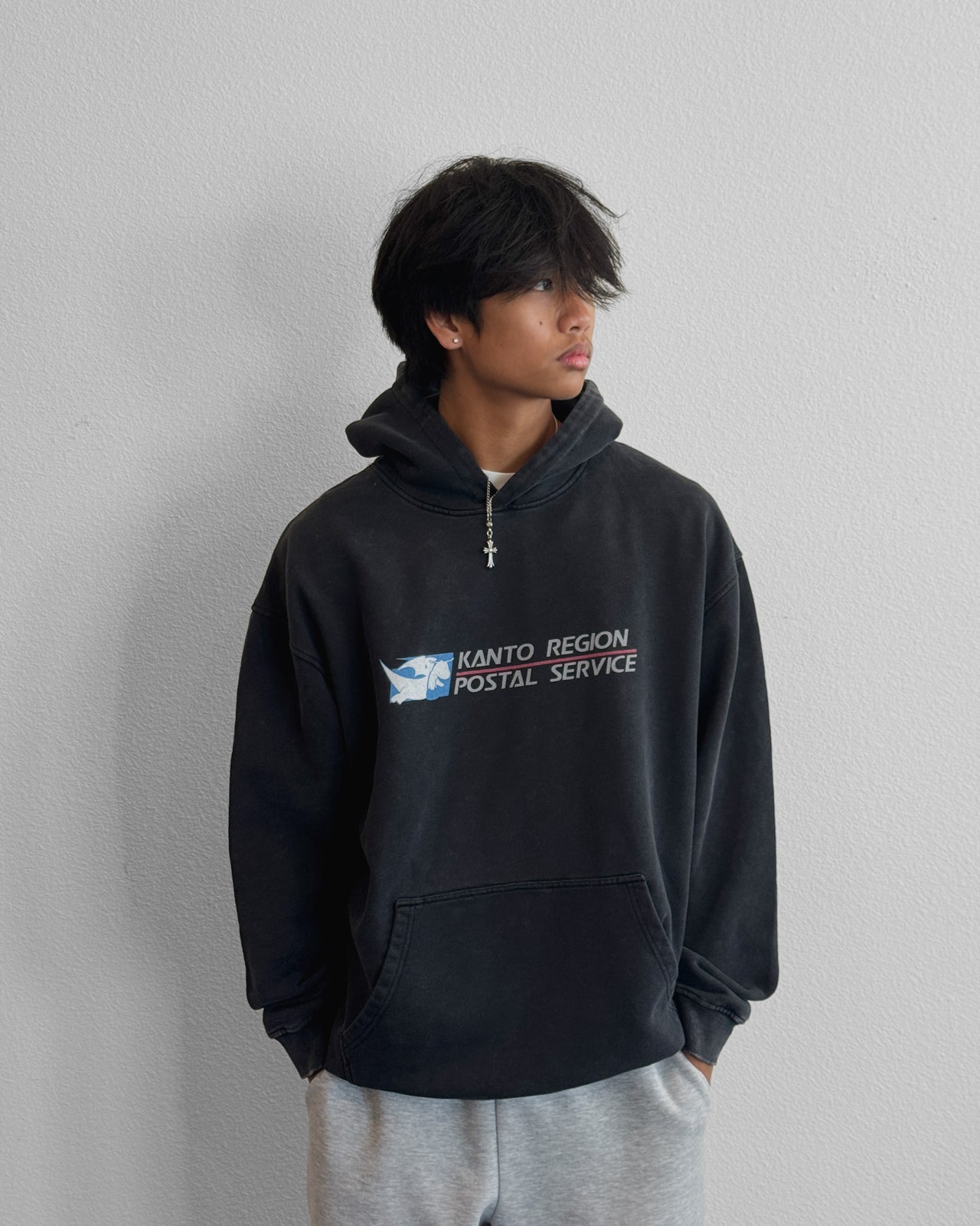 KANTO POSTAL ACID WASH HOODIE